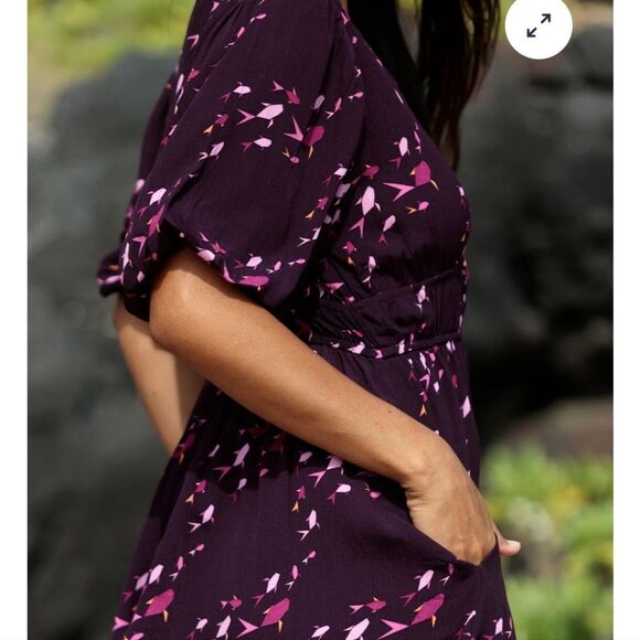 Fighting Eel Purple and Pink Mini Dress - Picture 4 of 7